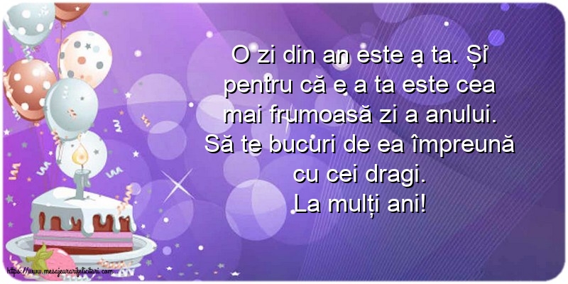 Felicitari aniversare De Zi De Nastere - La mulți ani!