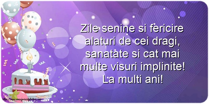 Felicitari aniversare De Zi De Nastere - La multi ani!