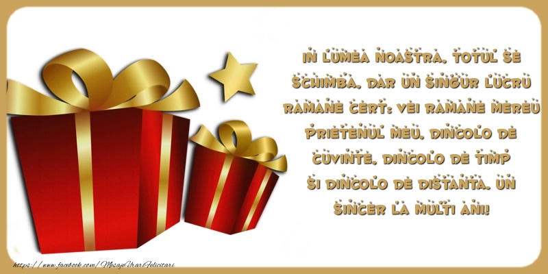 Felicitari aniversare De Zi De Nastere - Un sincer La multi ani!