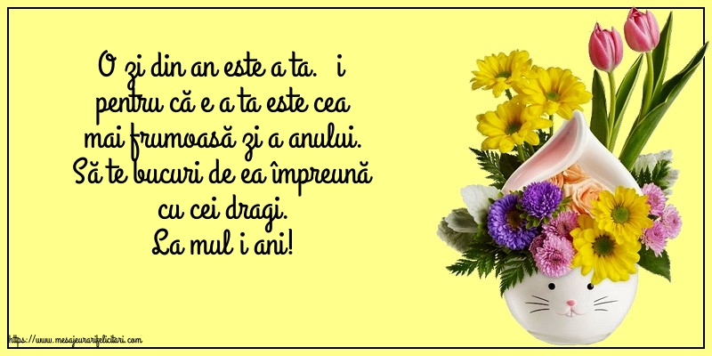 Felicitari aniversare De Zi De Nastere - La mulți ani!