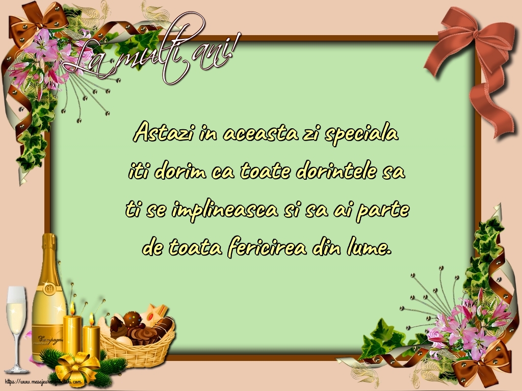 Felicitari aniversare De Zi De Nastere - La multi ani!