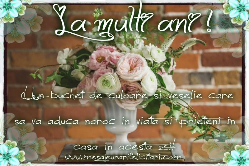 Felicitari aniversare De Zi De Nastere - Un buchet de culoare si veselie care sa va aduca noroc in viata si prieteni in casa in acesta zi!