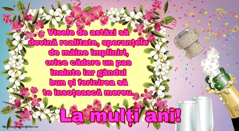 Felicitari aniversare De Zi De Nastere - La mulți ani!