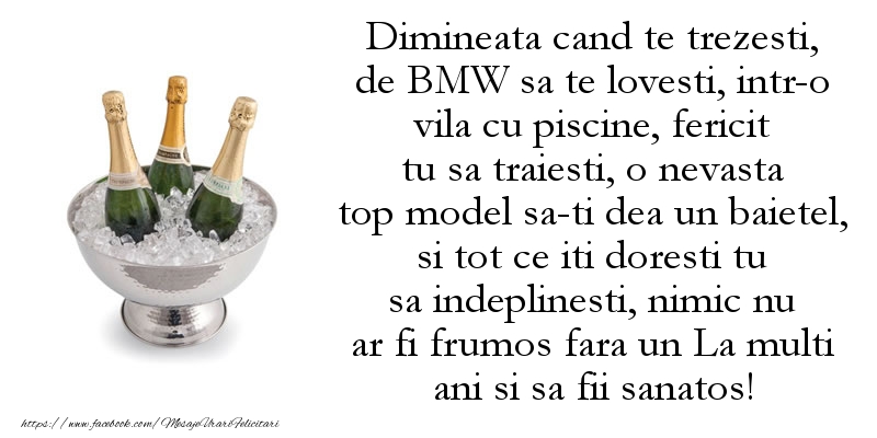 Felicitari aniversare De Zi De Nastere - BMW La multi ani si sa fii sanatos