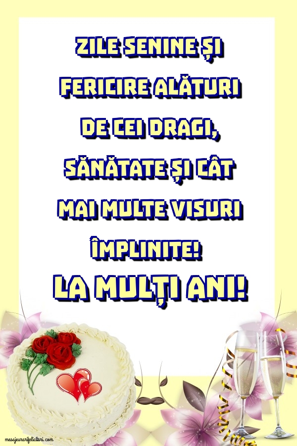 Felicitari aniversare De Zi De Nastere - La mulți ani!