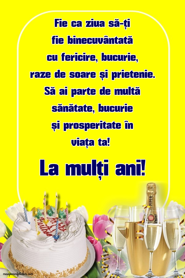Felicitari aniversare De Zi De Nastere - La mulți ani!