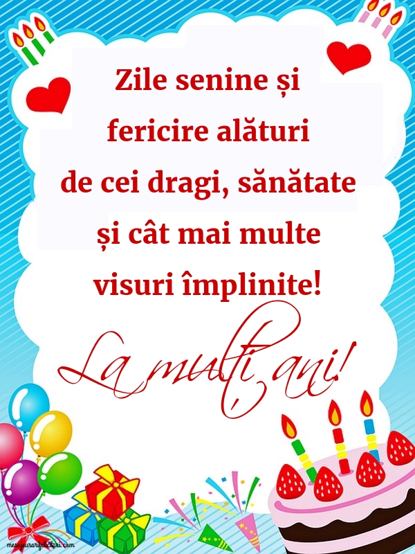 Felicitari aniversare De Zi De Nastere - La mulți ani!
