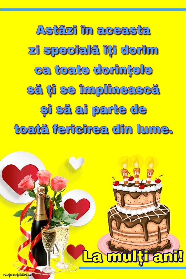 Felicitari aniversare De Zi De Nastere - La mulți ani!