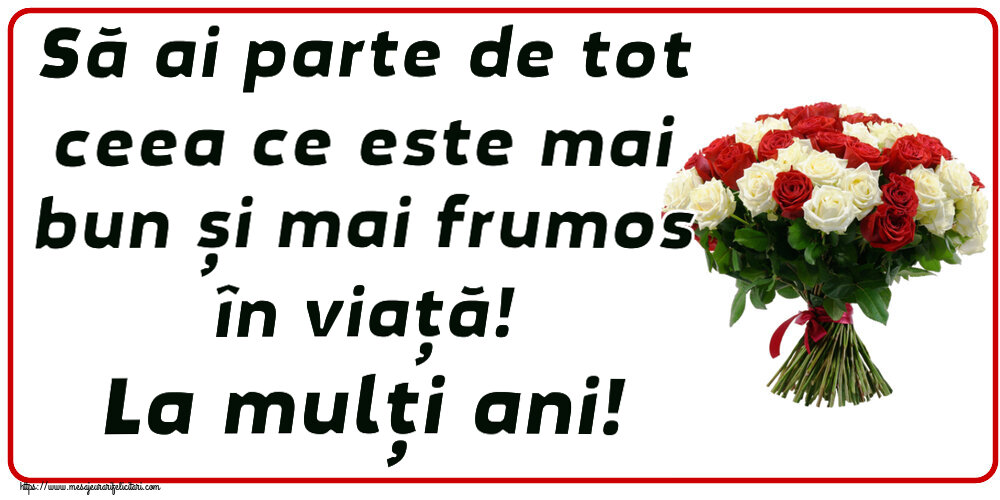 Felicitari aniversare De Zi De Nastere - Să ai parte de tot ceea ce este mai bun și mai frumos în viață! La mulți ani!