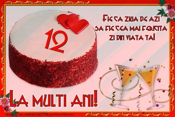 12 ani Fie ca ziua de azi sa fie cea mai fericita  zi din viata ta!