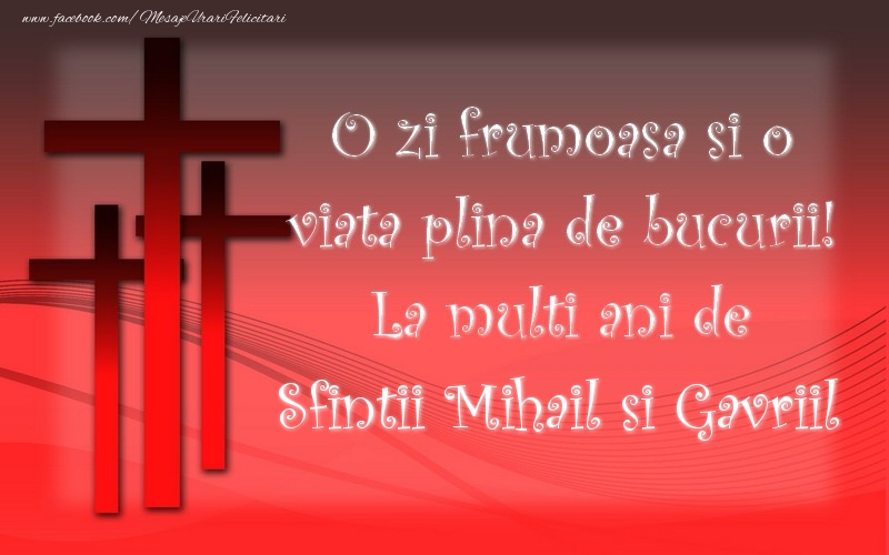 Felicitari aniversare De Sfintii Mihail si Gavril - Sfintii Mihail si Gavriil