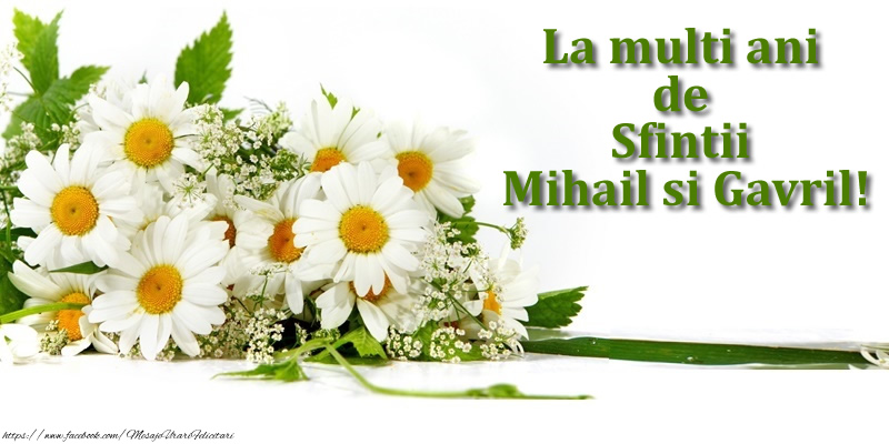 Felicitari aniversare De Sfintii Mihail si Gavril - La multi ani de Sfintii Mihail si Gavril!