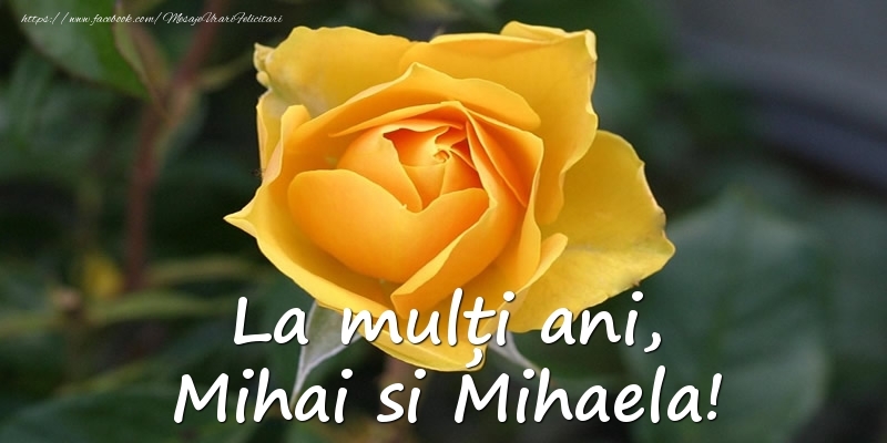 Felicitari aniversare De Sfintii Mihail si Gavril - La multi ani, Mihai si Mihaela!