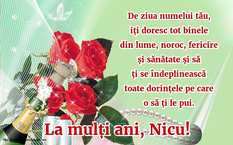 Felicitari aniversare De Sfantul Nicolae - La mulți ani, Nicu!