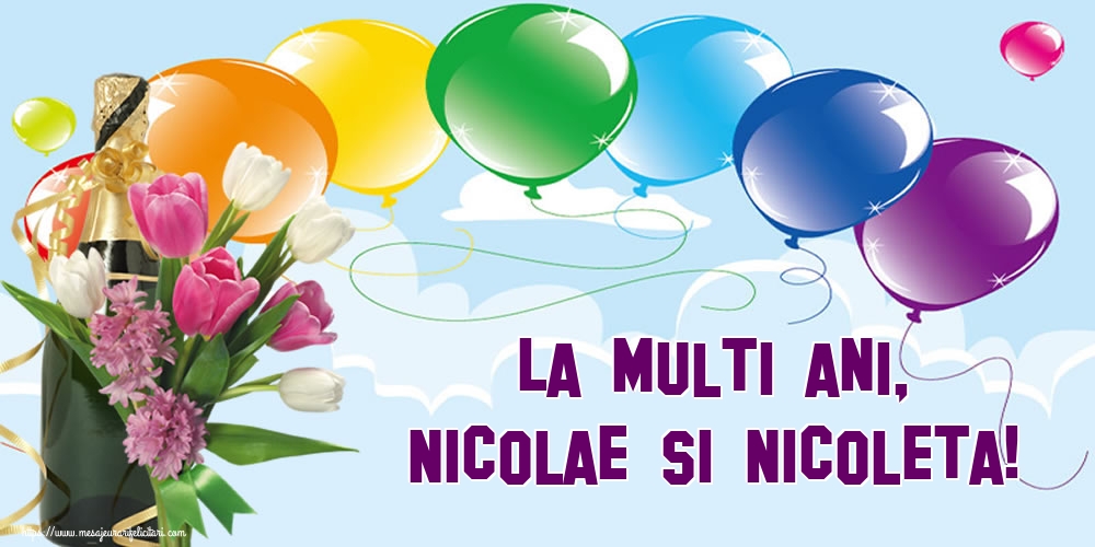 Felicitari aniversare De Sfantul Nicolae - La multi ani, Nicolae si Nicoleta!