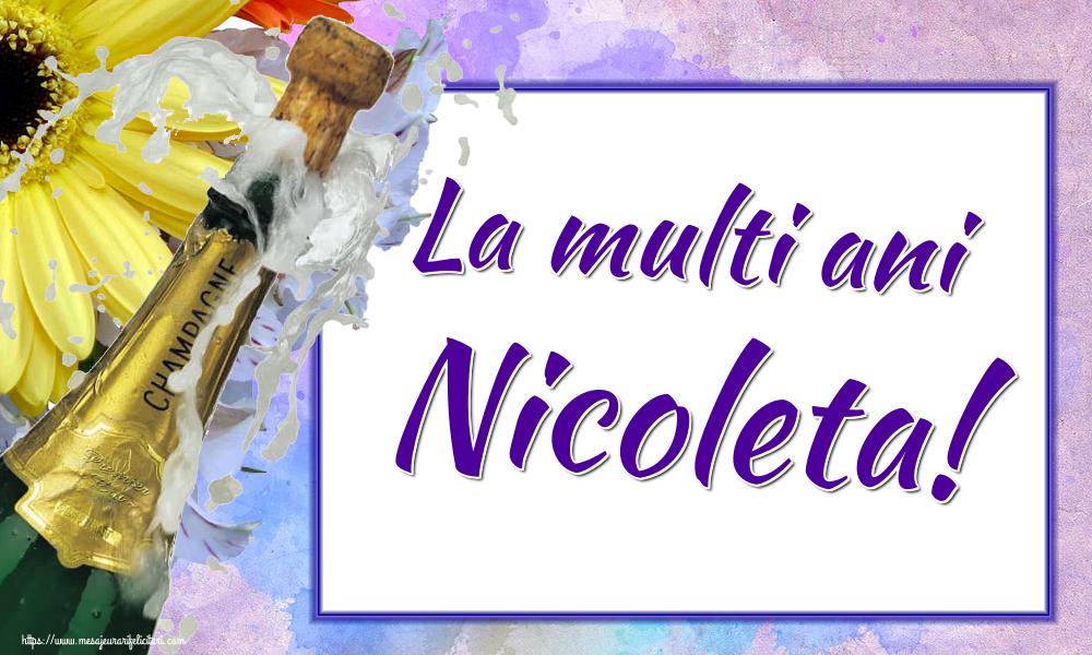 Felicitari aniversare De Sfantul Nicolae - La multi ani Nicoleta!