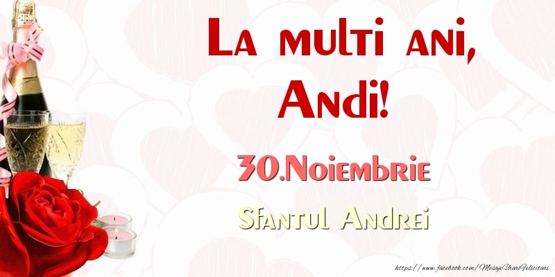 Felicitari aniversare De Sfantul Andrei - La multi ani, Andi! 30.Noiembrie Sfantul Andrei