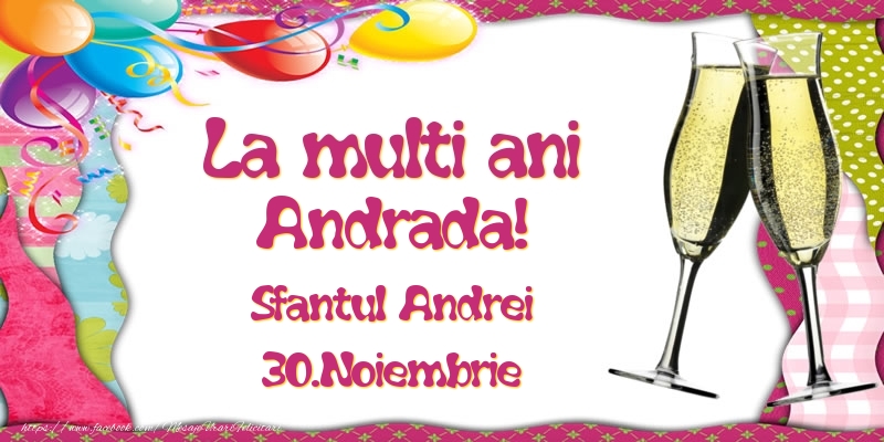 Felicitari aniversare De Sfantul Andrei - La multi ani, Andrada! Sfantul Andrei - 30.Noiembrie