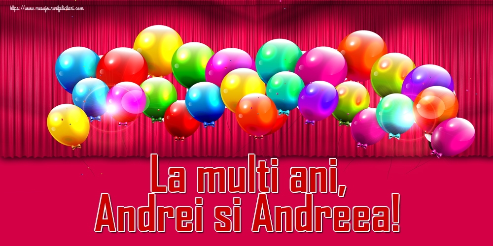 Felicitari aniversare De Sfantul Andrei - La multi ani, Andrei si Andreea!