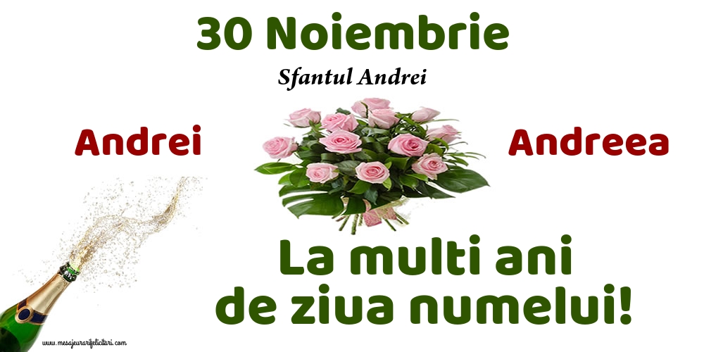 Felicitari aniversare De Sfantul Andrei - 30 Noiembrie - Sfantul Andrei