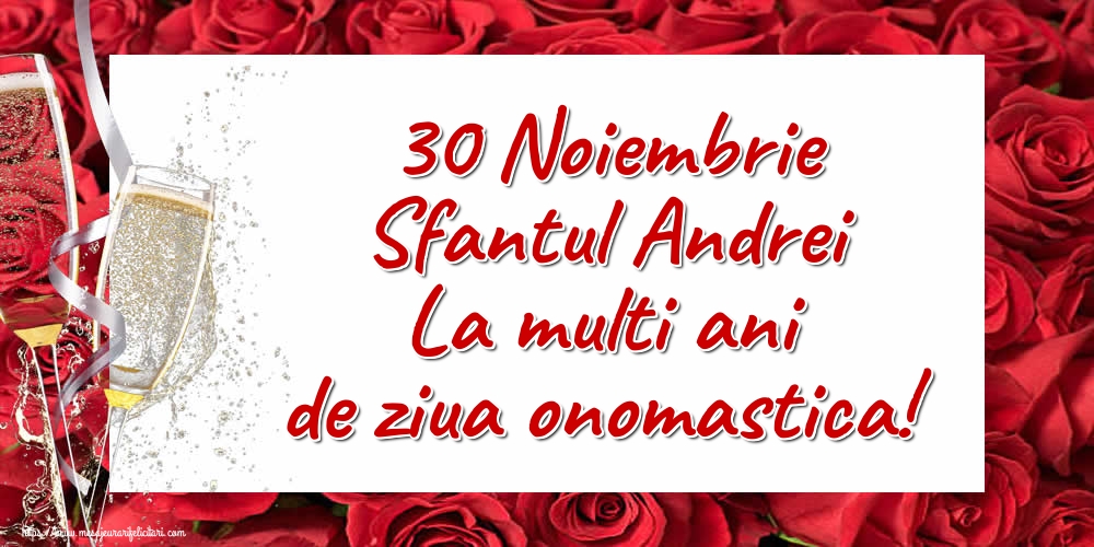 Felicitari aniversare De Sfantul Andrei - 30 Noiembrie Sfantul Andrei La multi ani de ziua onomastica!