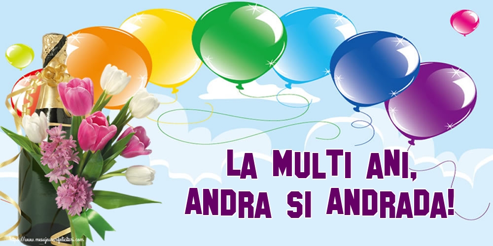 Felicitari aniversare De Sfantul Andrei - La multi ani, Andra si Andrada!