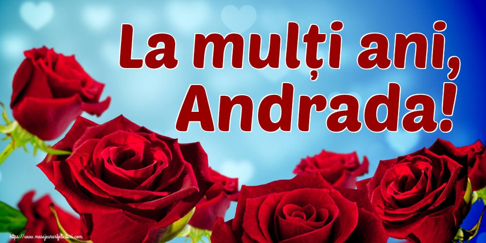 Felicitari aniversare De Sfantul Andrei - La mulți ani, Andrada!