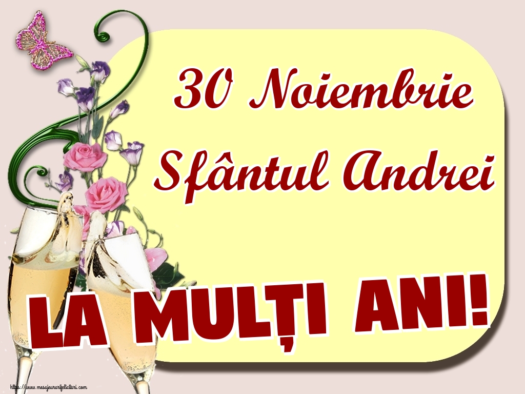 Felicitari aniversare De Sfantul Andrei - 30 Noiembrie Sfântul Andrei La mulți ani!