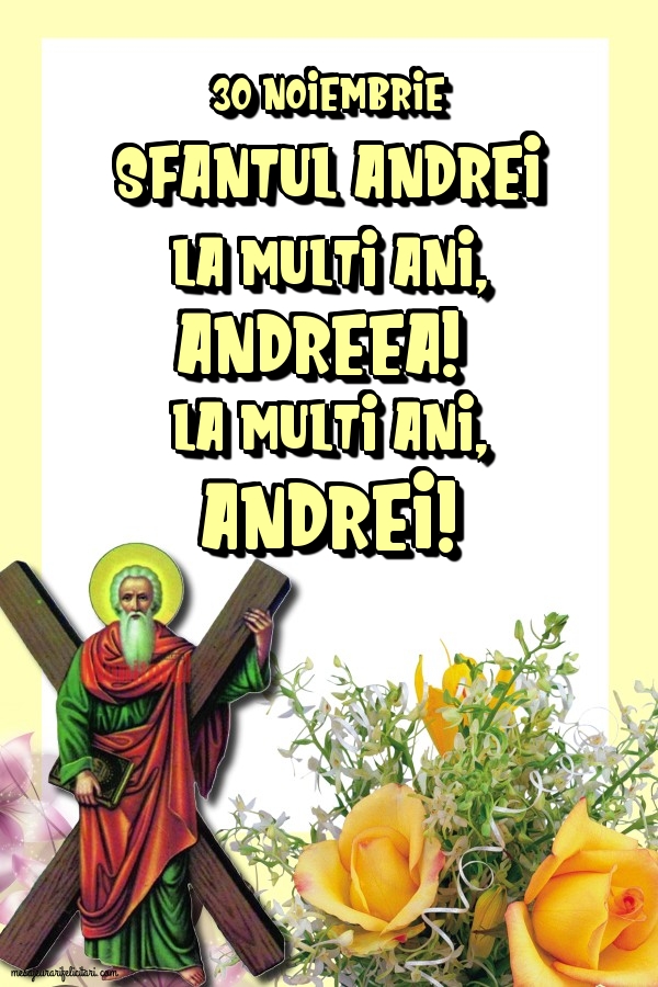 Felicitari aniversare De Sfantul Andrei - Sfantul Andrei