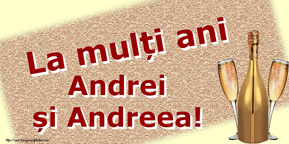 Felicitari aniversare De Sfantul Andrei - La mulți ani Andrei și Andreea!
