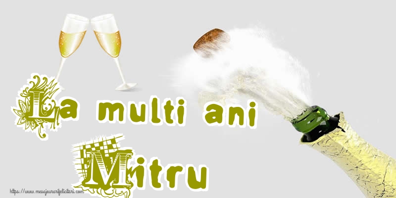 Felicitari aniversare De Sfantul Dumitru - La multi ani Mitruț!