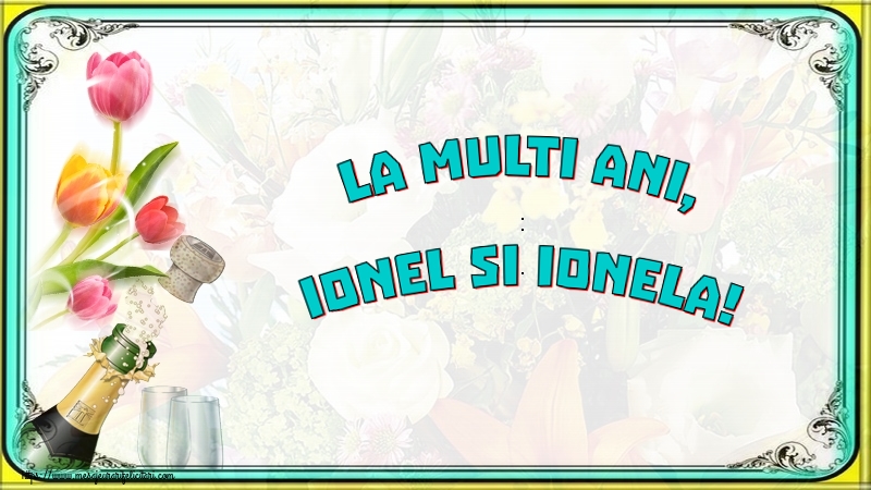 Felicitari aniversare De Sfantul Ioan - La multi ani, Ionel si Ionela!