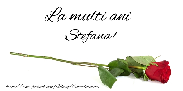 Felicitari aniversare De Sfantul Stefan - La multi ani Stefana!