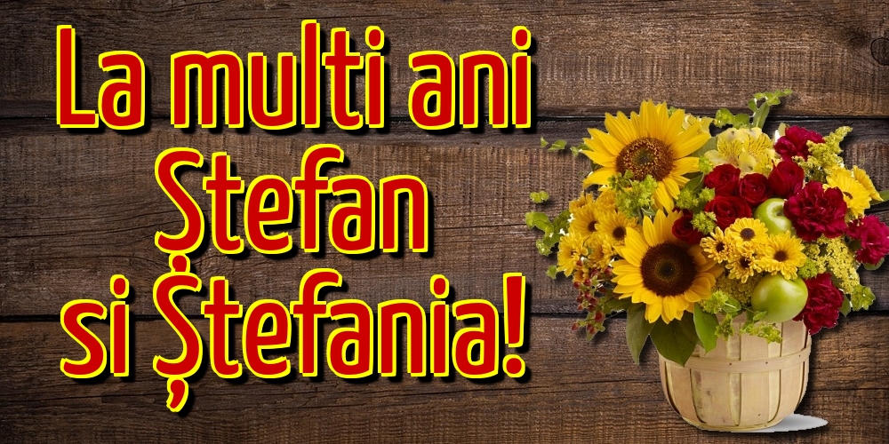 Felicitari aniversare De Sfantul Stefan - La multi ani Ștefan si Ștefania!