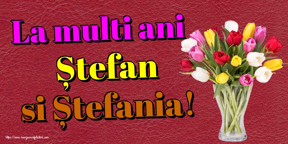 Felicitari aniversare De Sfantul Stefan - La multi ani Ștefan si Ștefania!