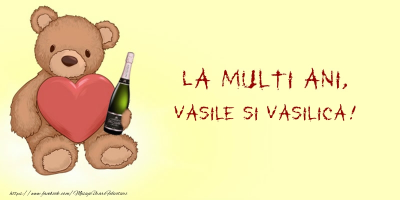 Felicitari aniversare De Sfantul Vasile - La multi ani, Vasile si Vasilica!
