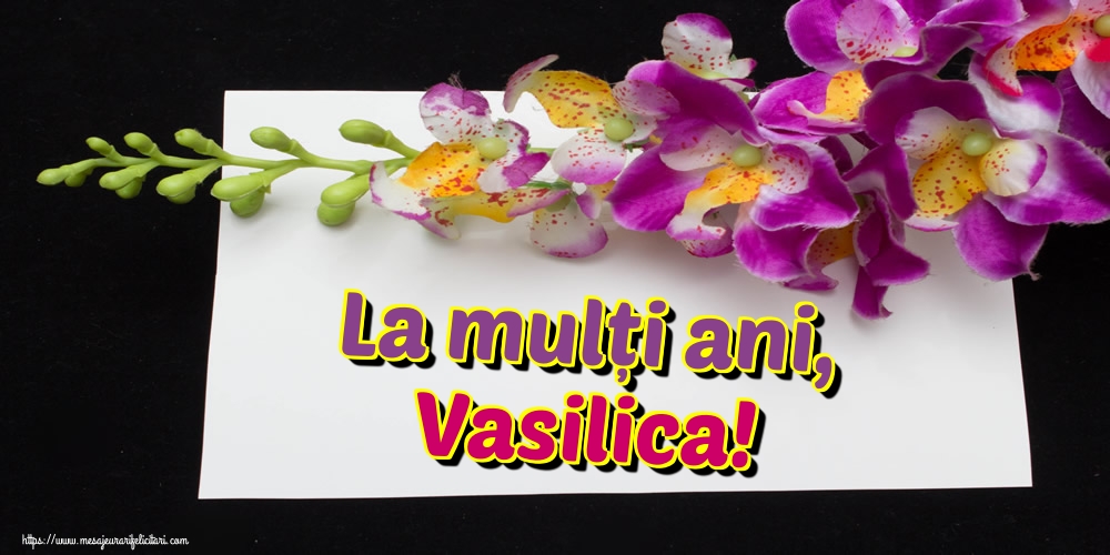 Felicitari aniversare De Sfantul Vasile - La mulți ani, Vasilica!