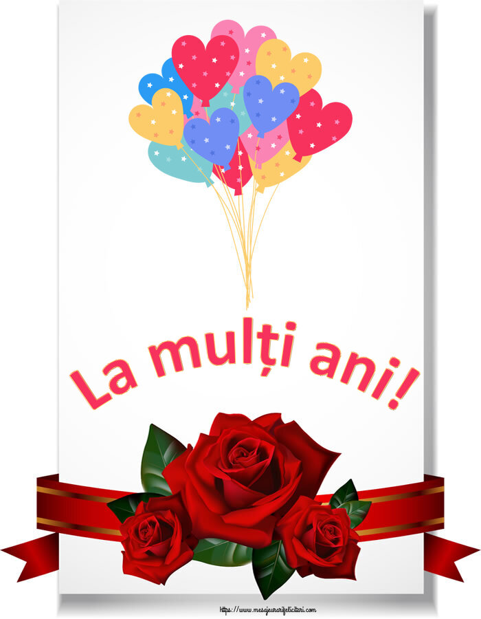 Felicitari aniversare De Zi De Nastere - La mulți ani! ~ baloane inimioare