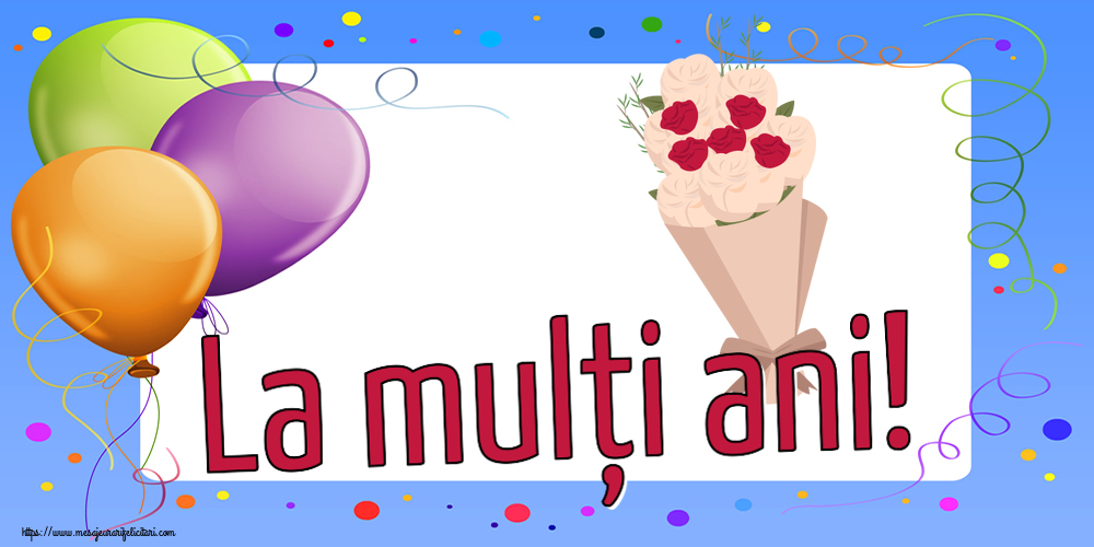 Felicitari aniversare De Zi De Nastere - La mulți ani! ~ buchet de flori clipart